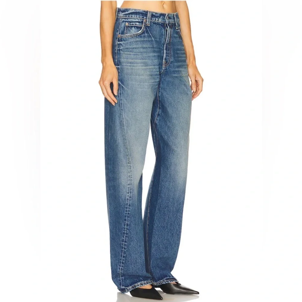 GRLFRND Noa Engineer jeans Elysian Park Dr Relaxed Fit Blue denim Revolve 28